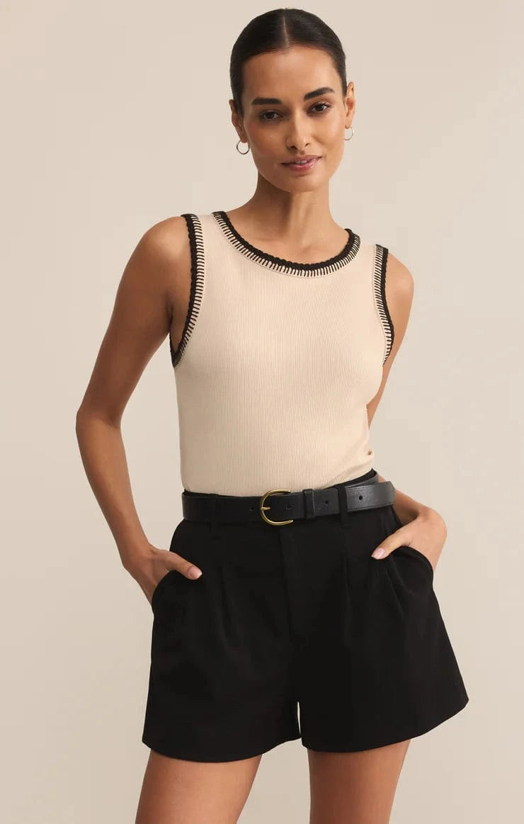 Z Supply Tank Crystal / XS Social Whipstitch Tank