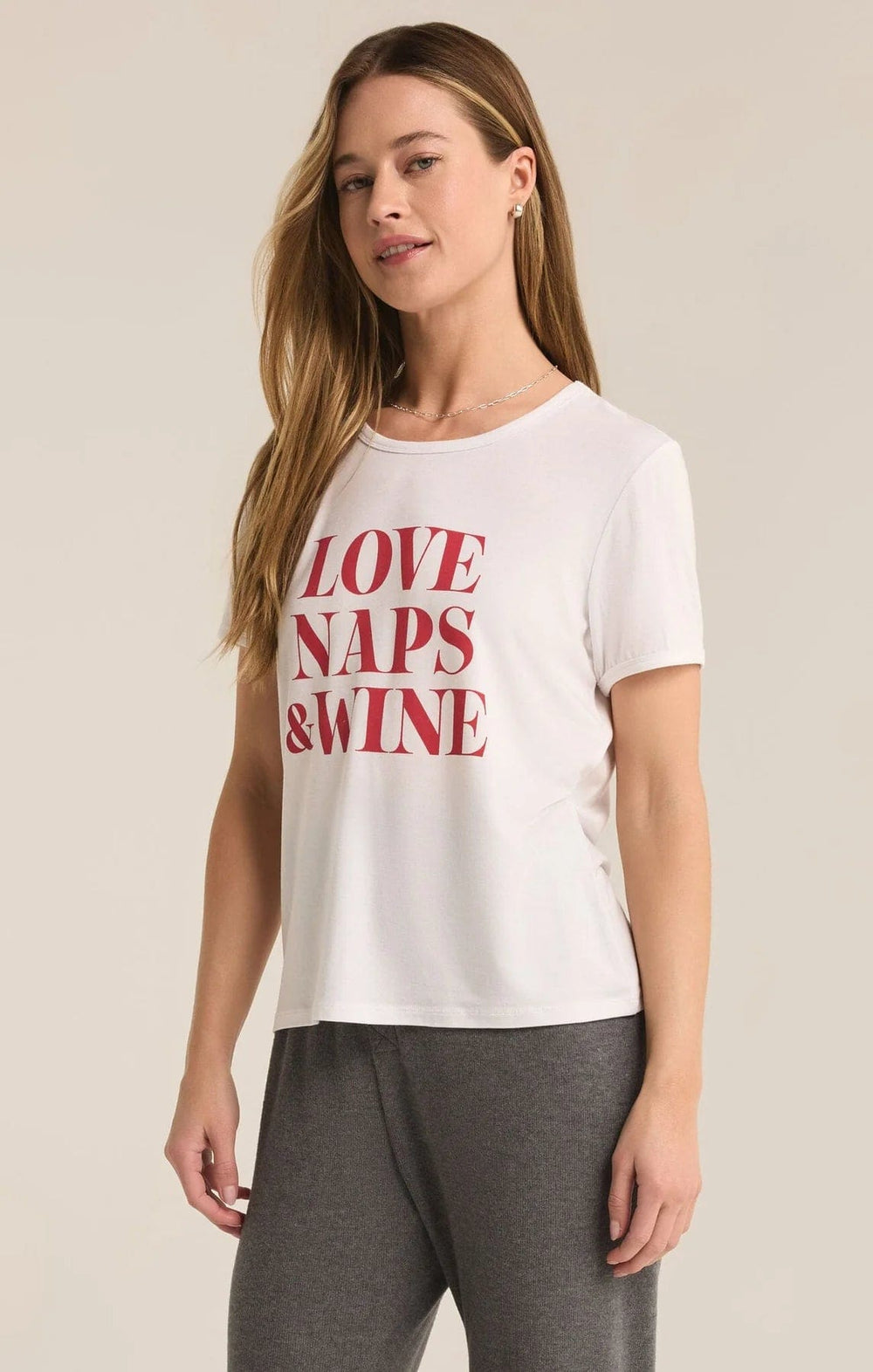 Z Supply Tee Love Naps & Wine Tee