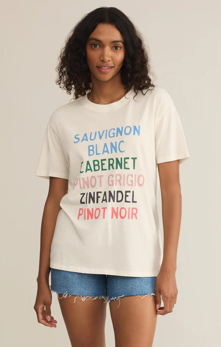 Z Supply Tee Sea Salt / XS Vino Boyfriend Tee