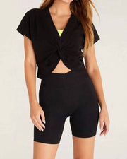 Z Supply Top Black / XS Knot Your Average Top