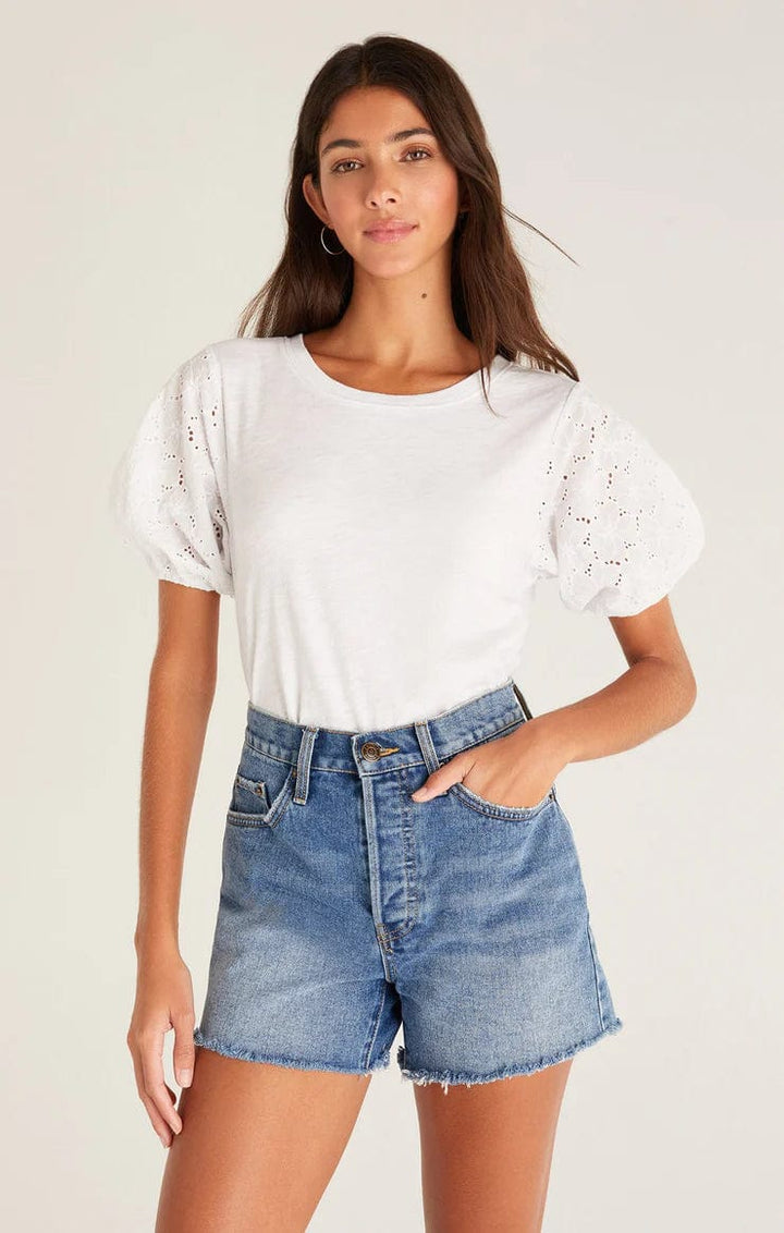 Z Supply Top White / XS Isabel Eyelet Top