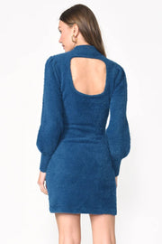 Adelyn Rae Dress Victoria Scoop Back Sweater Midi Dress