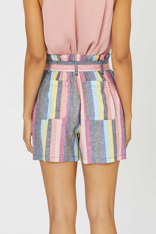 Current Air Shorts Macie Striped Shorts