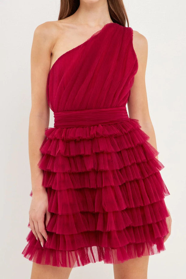 Endless Rose Dress Tiered Tulle Mini Dress