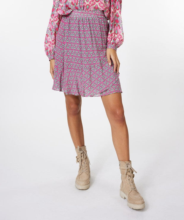 Esqualo Skirt Print / X Small Valentina Shimmer Skirt