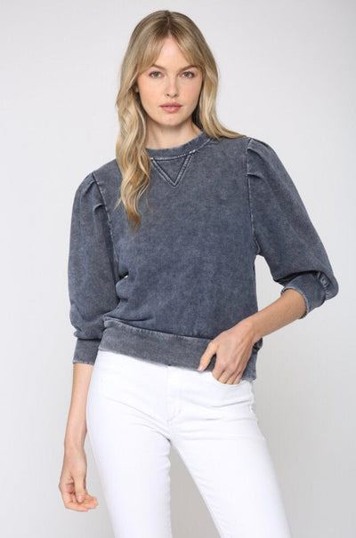 Fate Sweatshirt Vintage Navy / Small Structured 3/4 Sleeve Sweatshirt