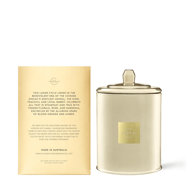 Glasshouse Fragrances Candle 380g Year of the Rabbit Soy Candle