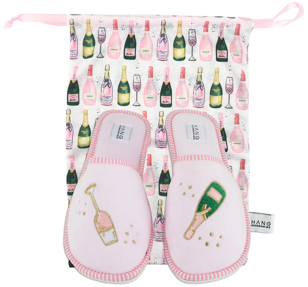 Hang accessories Slippers Small Foldable Travel Slippers Champagne