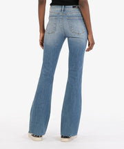KUT from the Kloth Denim Ana High Rise Fab Ab Flare (Competent Wash)