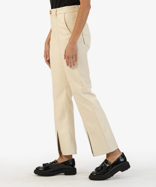 KUT from the Kloth Pants Ellery Faux Leather Ankle Flare
