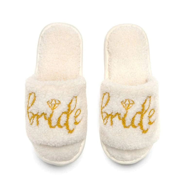 Living Royal Slippers Bride Slide / Small/Medium 5-8 Slide Slippers