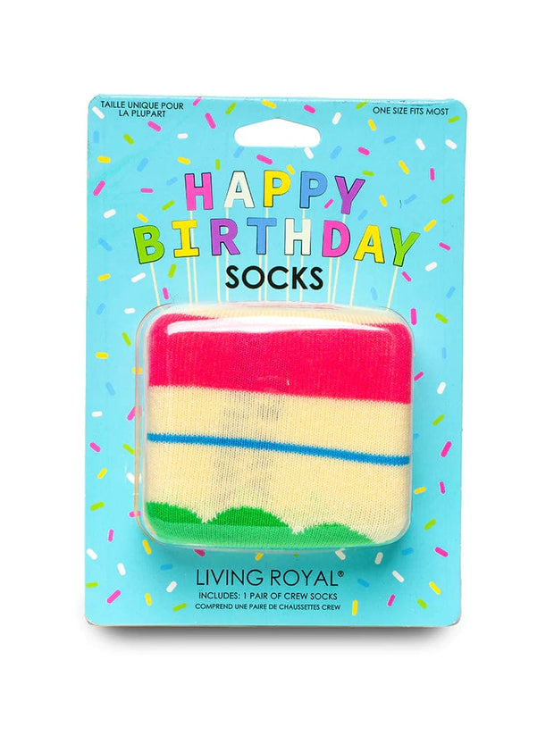 Living Royal Socks Birthday 3D Crew Socks
