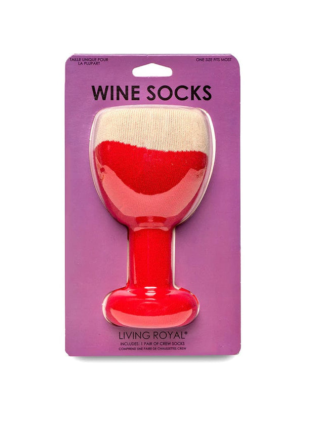 Living Royal Socks Wine 3D Crew Socks