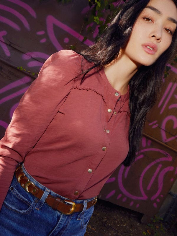 Nation LTD Top Desert Rose / X Small Juniper Top