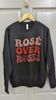 Pink Armadillos Sweatshirt Black / Small Rose' Over Roses Sweatshirt