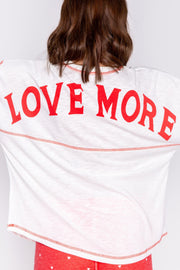 PJ Salvage Pajama Top Love More Top