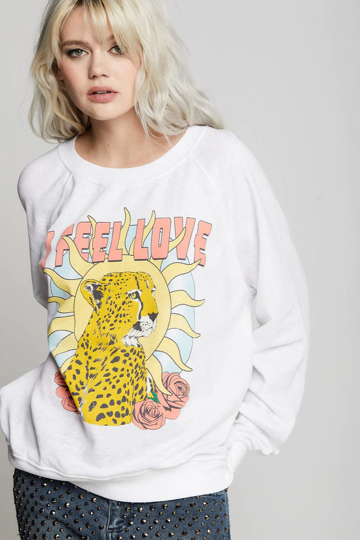 Recycled Karma Sweatshirt White / X Small I Feel Love Sweatshirt