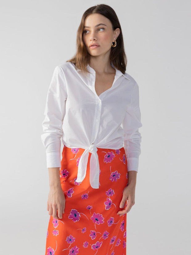 Santuary Top White / Small Lover Tie Shirt