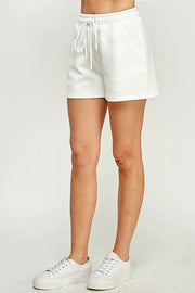 See and be Seen Shorts White / Small Emelia Textured Shorts
