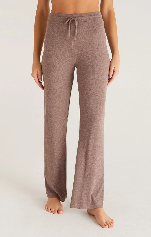 Z Supply Loungewear Dusty Heather Taupe / X Small In A Daze Rib Pant