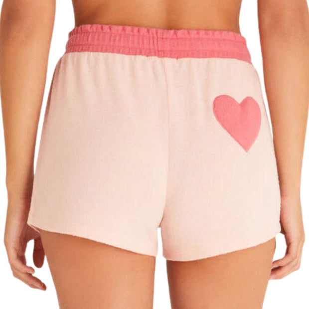Z Supply Loungewear Pink Candy / Small Lover Heart Short